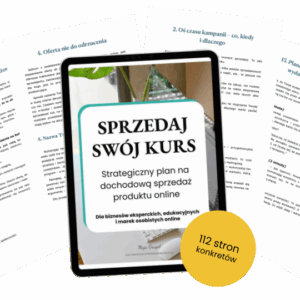 E-book - Sprzedaj swój kurs - planner kampanii sprzedażowej produktu cyfrowego